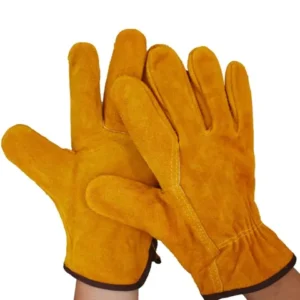 High Quality Heavy Duty Cowhide Best Supplier OEM Service Men Safety Wear Working Gloves BY STADEOS SIALKOT CO.